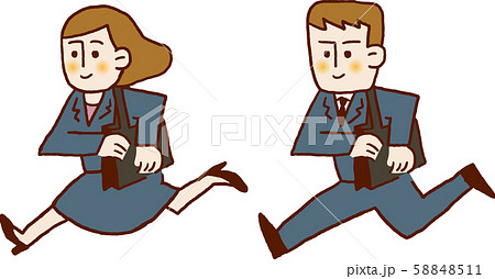 走るビジネスマン 58848511