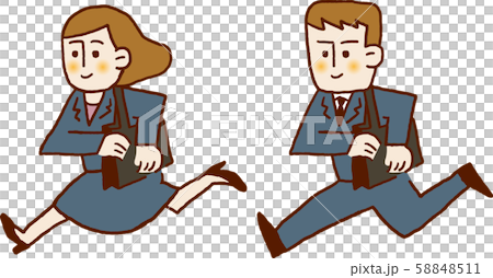 走るビジネスマン 58848511