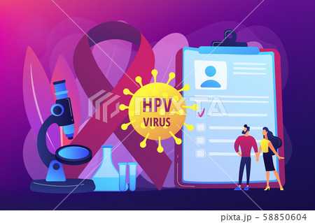 Risk factors for HPV concept vector illustration 58850604