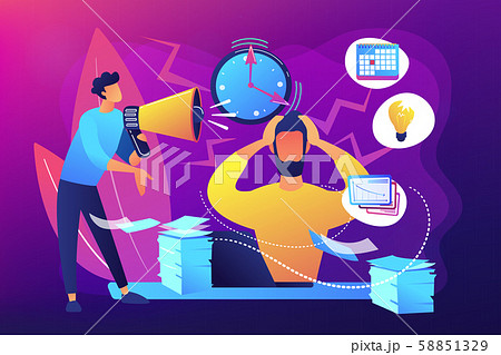 Stress concept vector illustration Stress concept vector illustration 58851329