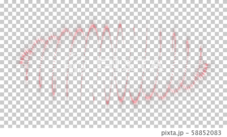 CGパーティクル　レーザーで繭状に光るパーティクル 58852083