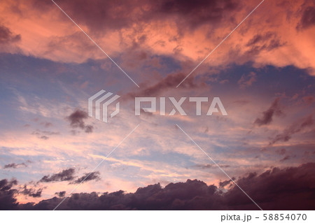 空と雲とが織りなす色紙 その1910 空と雲とが織りなす色紙 その1910 58854070