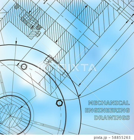 Vector engineering illustration. Cover, flyer, banner, background Vector engineering illustration. Cover, flyer, banner, background 58855263