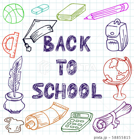 Back to school. Hand drawing 58855815
