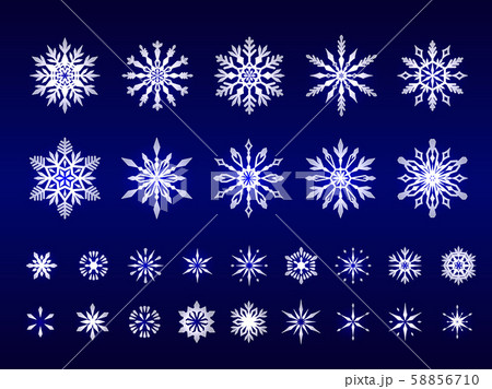 雪の結晶のイラスト素材のイラスト素材