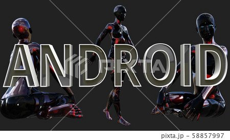 Android Future Concept 3D Illustration 58857997