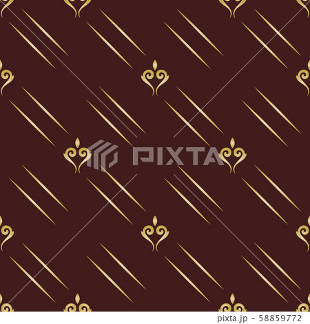 Seamless Vector Pattern With Royal Lilies Seamless Vector Pattern With Royal Lilies 58859772