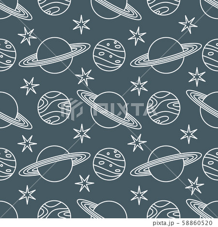 Space vector seamless pattern Astronomy Science Space vector seamless pattern Astronomy Science 58860520