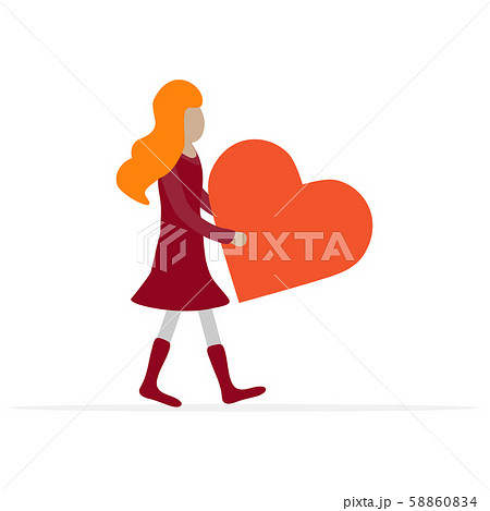 Woman, heart Birthday, Valentine's day 58860834