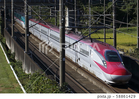 東北新幹線を行く秋田新幹線E6系 58861429