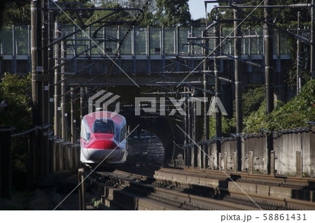 東北新幹線を行く秋田新幹線E6系 東北新幹線を行く秋田新幹線E6系 58861431