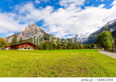 House in Kandersteg, mountains, Switzerland House in Kandersteg, mountains, Switzerland 58862089