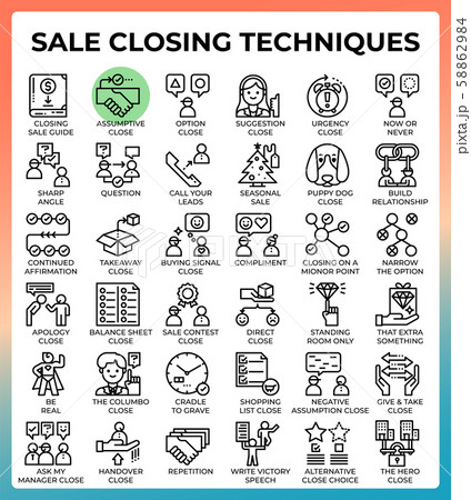 SaleClosingTechniques64px36icons.eps 58862984