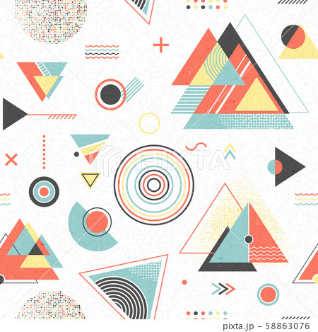 Abstract geometric background. Retro flyer 58863076