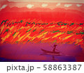 秋の夕景 58863387