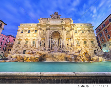 Rome Trevi Fountain or Fontana di Trevi  58863423