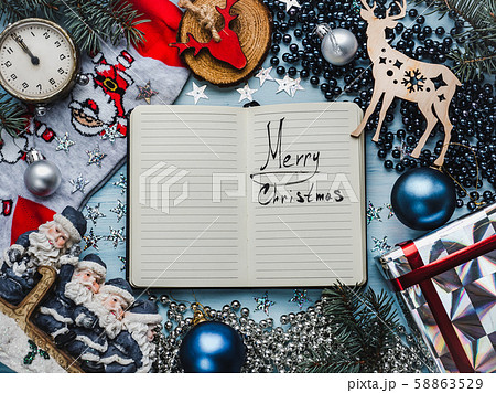 Merry Christmas and Happy New Year. Beautiful card Merry Christmas and Happy New Year. Beautiful card 58863529