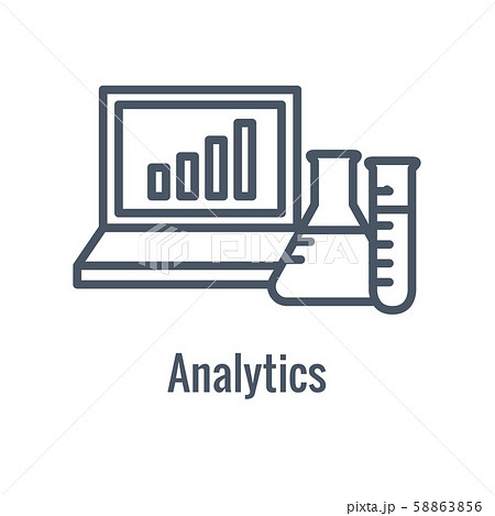 Science and Research Icon with one part of the Science and Research Icon with one part of the 58863856