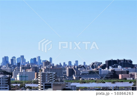 増水した荒川 58866263