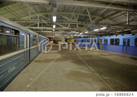 Subway train service depot. Moscow, Russia Subway train service depot. Moscow, Russia 58866824
