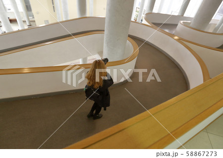 Interior of the building of Rosstat. Moscow, 58867273