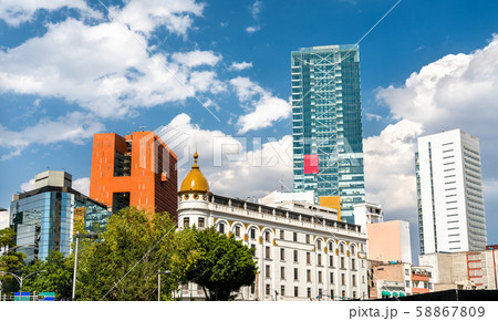 Skyline of the business district of Mexico City Skyline of the business district of Mexico City 58867809