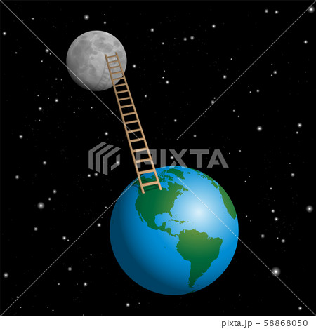 Ladder From Earth To Moon Ladder From Earth To Moon 58868050