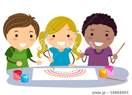 Stickman Kids Australian Aboriginal Art Stickman Kids Australian Aboriginal Art 58868965