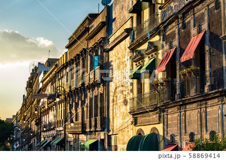 Architecture of Downtown Mexico City, Mexico 58869414