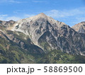 八方尾根から眺めた白馬鑓ヶ岳（９月） 58869500