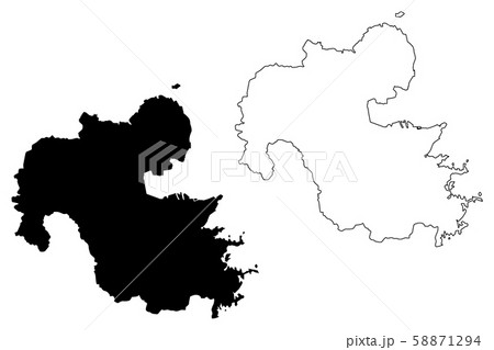 Oita Prefecture map vector.... 58871294