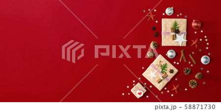 Handmade Christmas gift boxes with ornaments Handmade Christmas gift boxes with ornaments 58871730