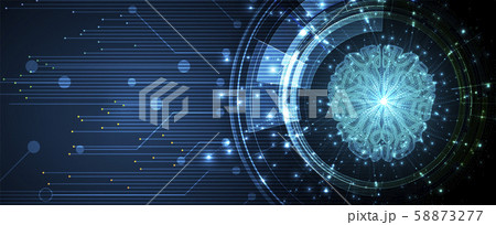 Abstract Artificial intelligence. Cloud computing. Abstract Artificial intelligence. Cloud computing. 58873277