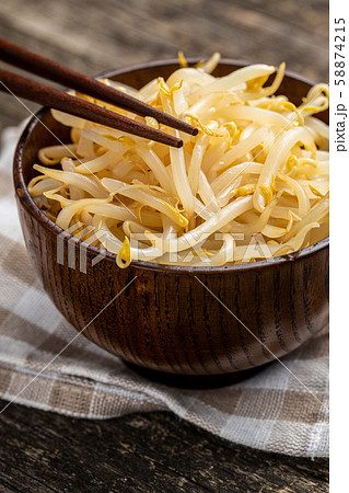 Preserved mung sprout. Preserved mung sprout. 58874215