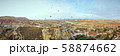 Cappadocia panoramic shot from a drone at sunrise 58874662