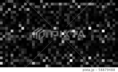 Abstract monochrome background. Texture with pixel square blocks. Mosaic pattern 58879488