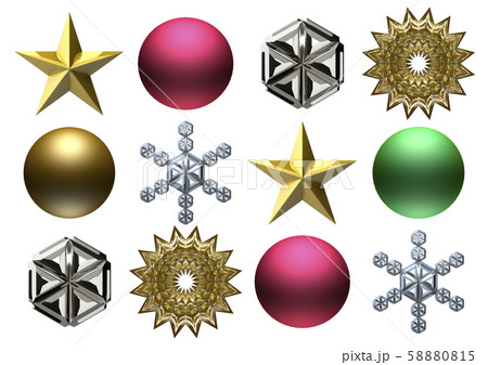 クリスマス　オーナメント　12点セット（1） 58880815
