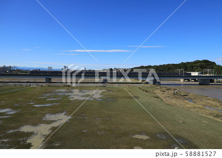 令和元年台風19号多摩川 丸子橋 令和元年台風19号多摩川 丸子橋 58881527