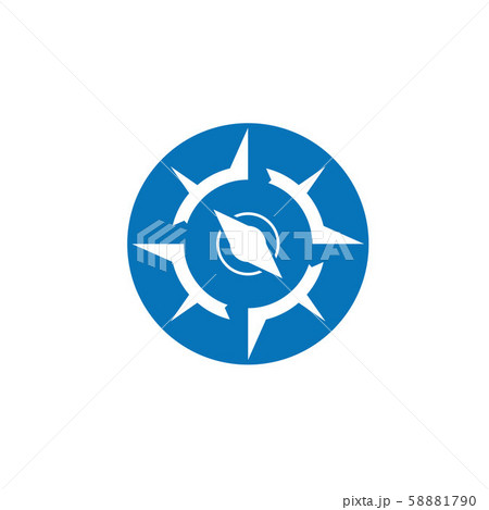 Compass icon Template vector icon illustration Compass icon Template vector icon illustration 58881790
