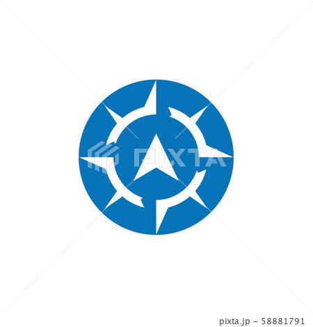 Compass icon Template vector icon illustration Compass icon Template vector icon illustration 58881791
