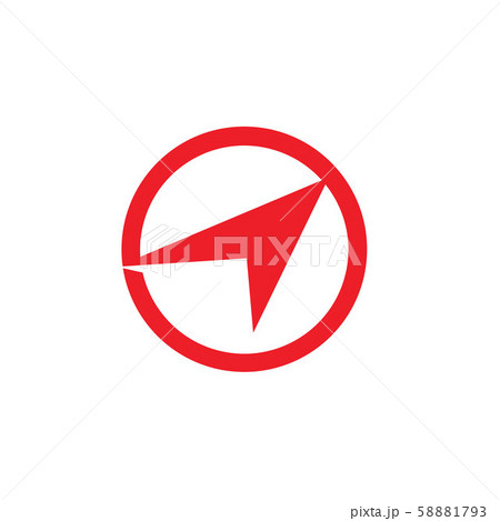 Compass icon Template vector icon illustration Compass icon Template vector icon illustration 58881793