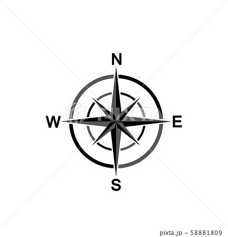 Compass icon Template vector icon illustration 58881809