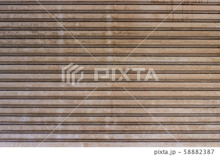 Old roller shutter door metal texture, door garage and factory. 58882387