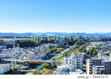 【東京都】町田市役所から見た街並み 58882575