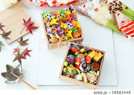 秋の吹き寄せご飯のお弁当 秋の吹き寄せご飯のお弁当 58883448