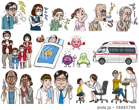 風邪セット 58883796