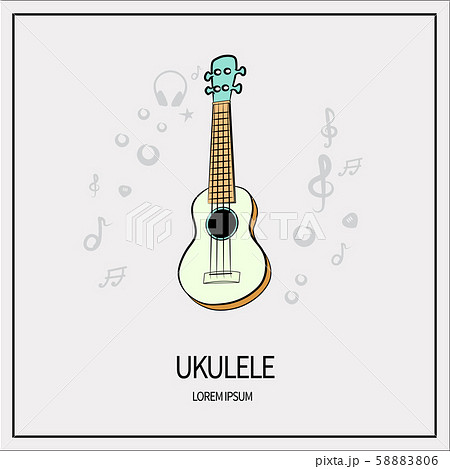 Ukulele Isolated Iconのイラスト素材 5806