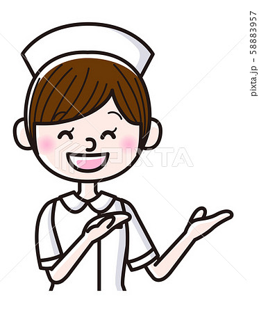 おすすめをする看護師のイラスト素材 5857