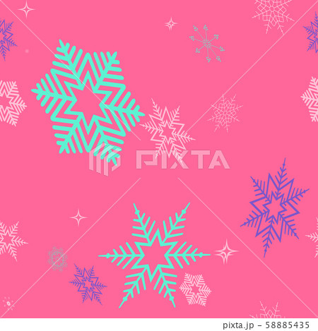 Christmas seamless graceful light pink background with a set of randomly drawn gorgeous snowflakes Christmas seamless graceful light pink background with a set of randomly drawn gorgeous snowflakes 58885435
