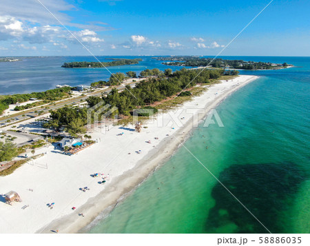Aerial view of Anna Maria Island beaches Aerial view of Anna Maria Island beaches 58886035